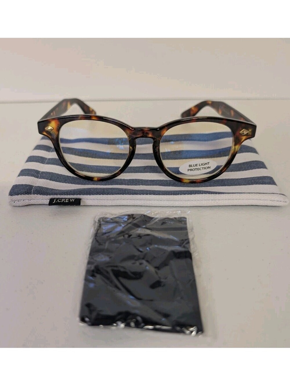 J.Crew AH933 Women's Blue Light Blocking Glasses Tortoise Frame EB6087